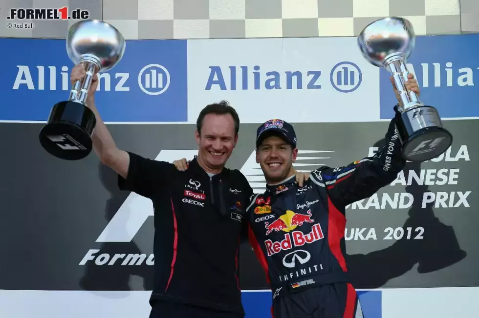 Foto zur News: Paul Monaghan und Sebastian Vettel (Red Bull)