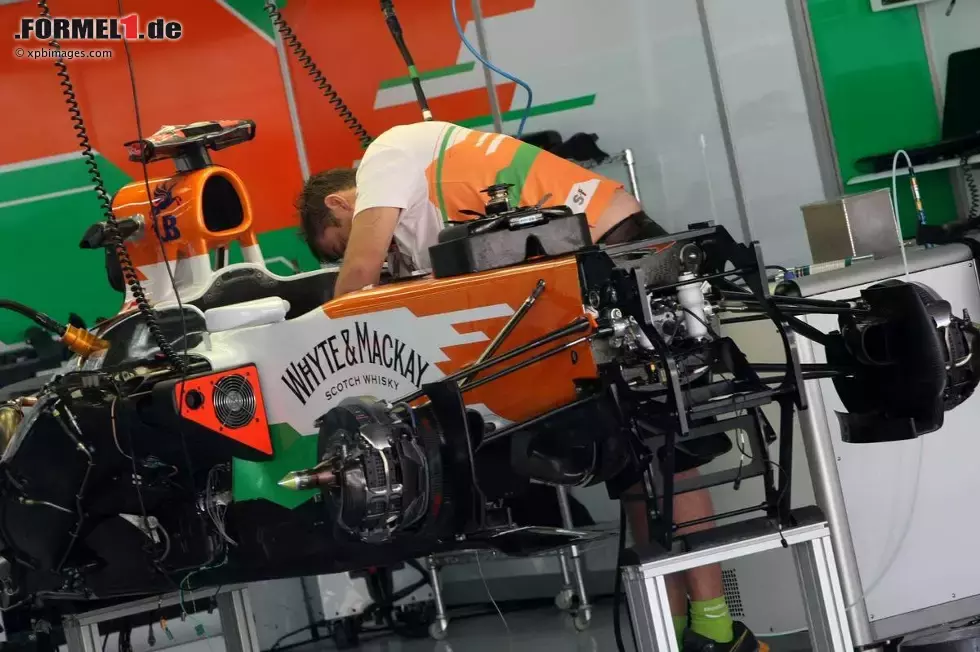 Foto zur News: Vorbereitungen bei Force India