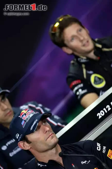 Foto zur News: Sind in Suzuka aneinandergeraten: Mark Webber (Red Bull) und Romain Grosjean (Lotus)