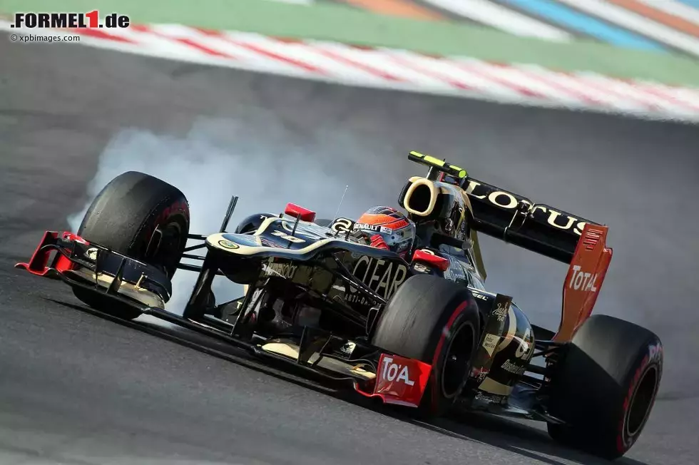 Foto zur News: Romain Grosjean (Lotus) verbremst sich