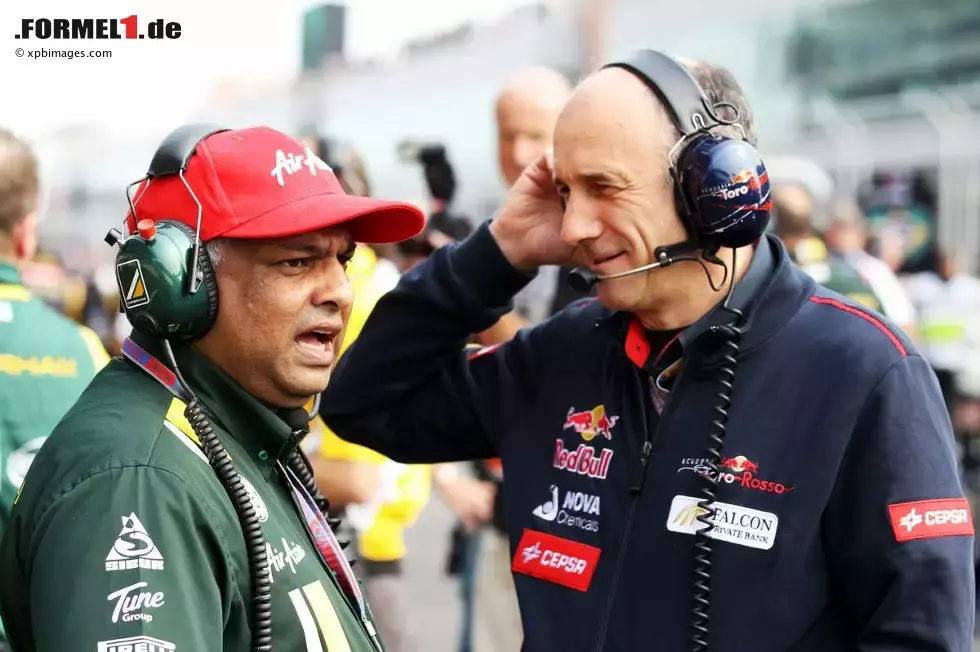 Foto zur News: Tony Fernandes und Franz Tost (Teamchef, Toro Rosso)