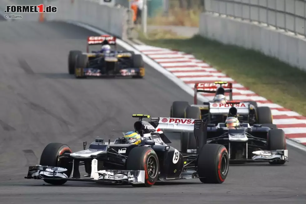 Foto zur News: Bruno Senna (Williams) und Pastor Maldonado (Williams)