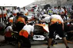 Foto zur News: Boxenstopp-Übung bei Force India