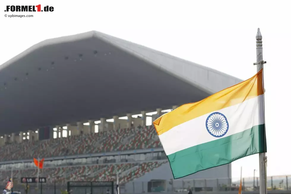 Foto zur News: Indische Flagge am Buddh International Circuit