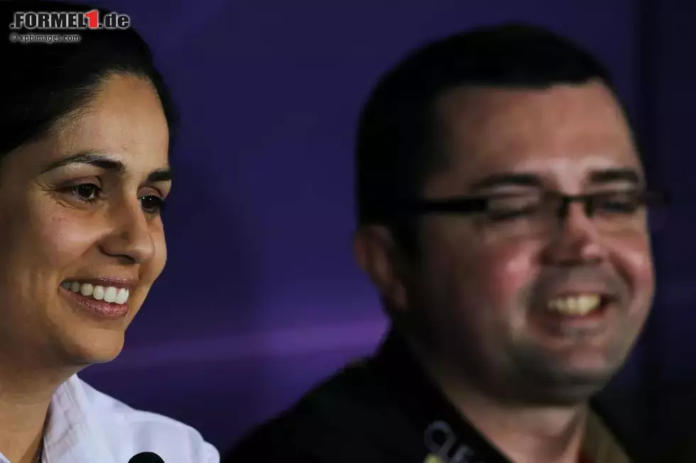 Foto zur News: Monisha Kaltenborn (Sauber-Teamchefin) und Eric Boullier (Lotus-Teamchef)