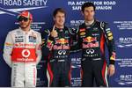 Gallerie: Sebastian Vettel (Red Bull), Mark Webber (Red Bull) und Lewis Hamilton (McLaren)