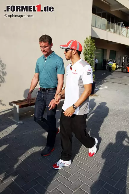 Foto zur News: David Coulthard und Lewis Hamilton (McLaren)