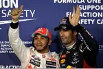 Foto zur News: Lewis Hamilton (McLaren) und Mark Webber (Red Bull)