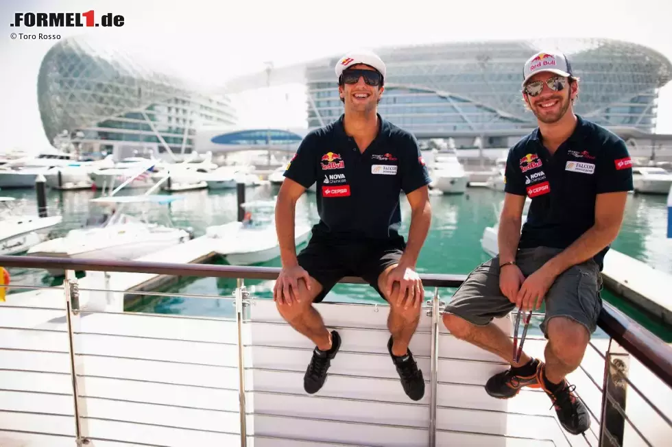 Foto zur News: Daniel Ricciardo (Toro Rosso) und Jean-Eric Vergne (Toro Rosso)