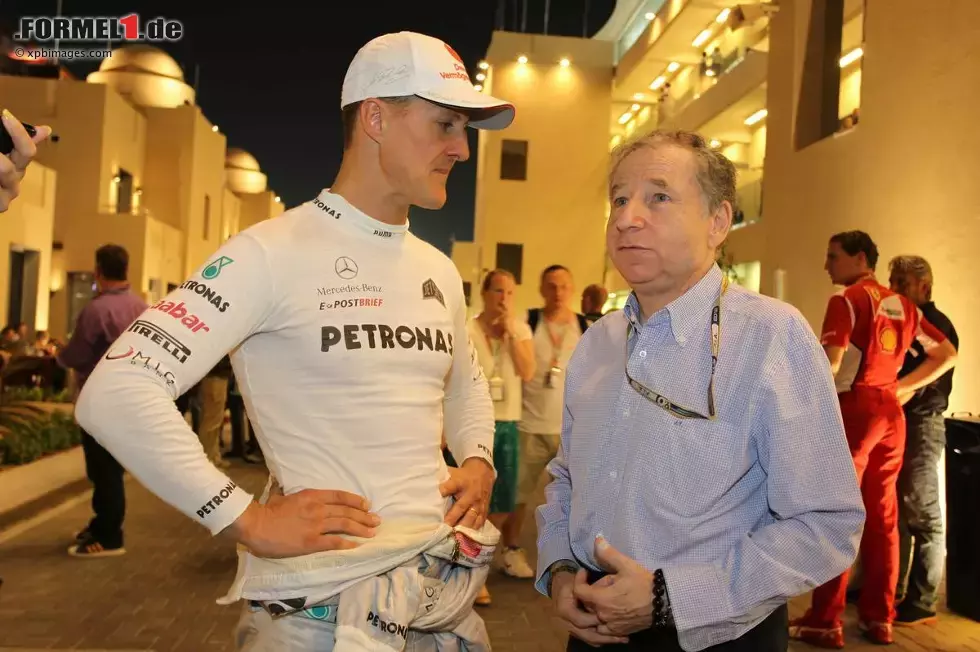 Foto zur News: Michael Schumacher (Mercedes) und Jean Todt