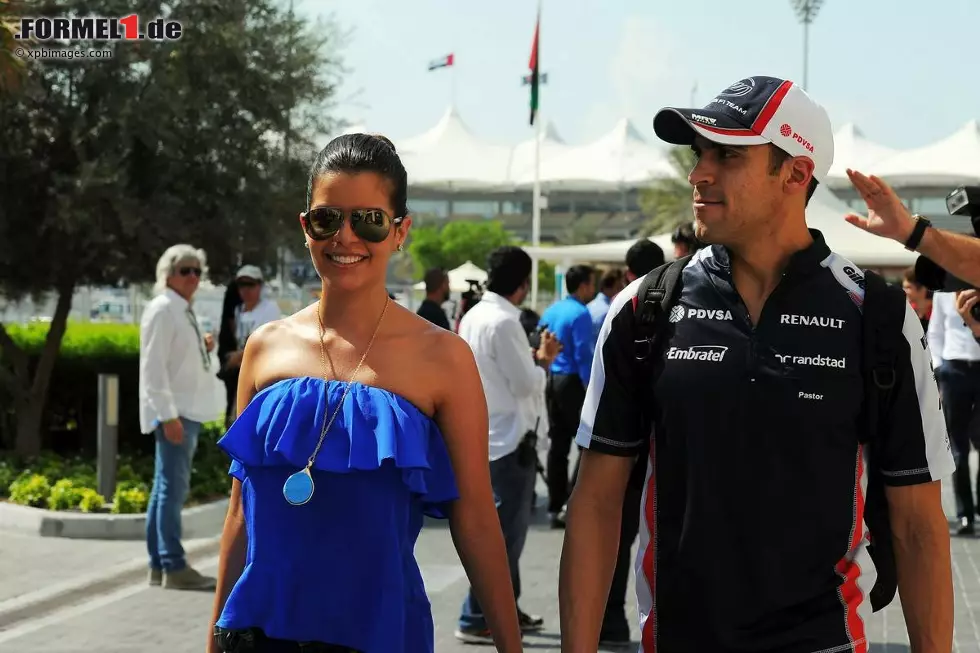 Foto zur News: Pastor Maldonado (Williams) mit Freundin Gabriella Tarkany