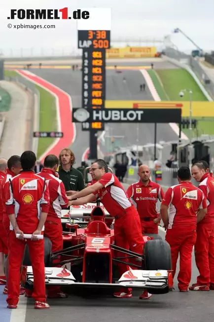 Foto zur News: Ferrari-Team