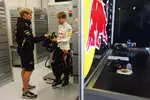 Foto zur News: Sebastian Vettel (Red Bull) und Heikki Huovinen