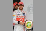 Gallerie: Lewis Hamilton (McLaren) mit seinem  Abschiedshelm für McLaren