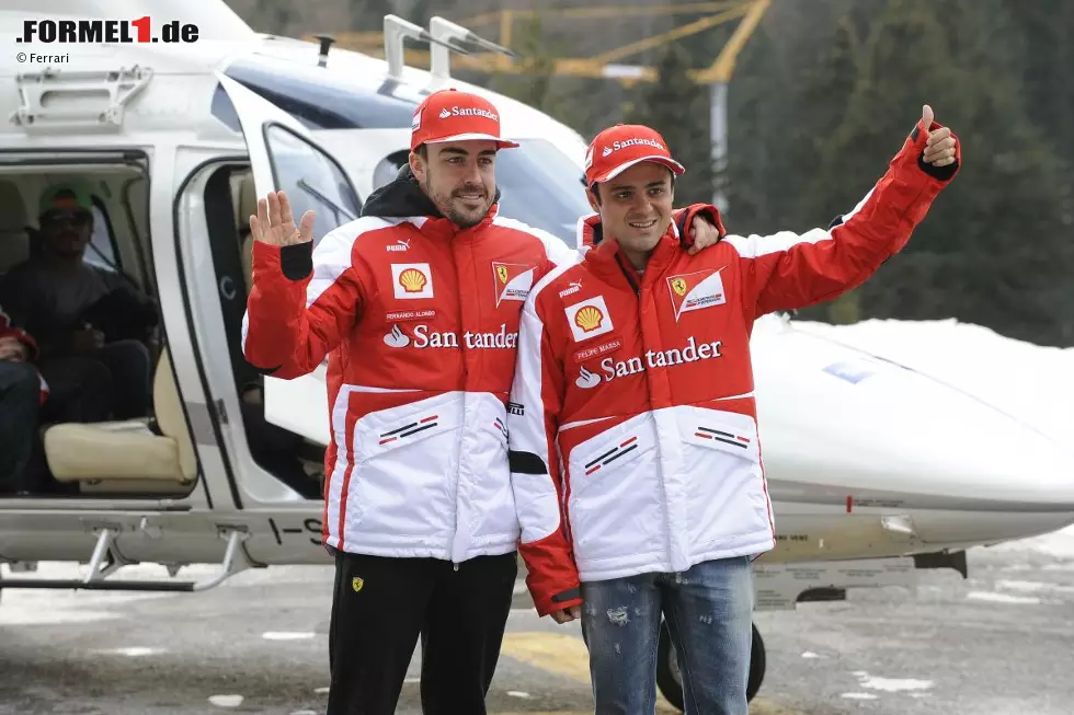 Foto zur News: Fernando Alonso und Felipe Massa (Ferrari)