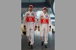 Foto zur News: Jenson Button (McLaren) und Sergio Perez (McLaren)