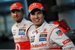 Foto zur News: Jenson Button (McLaren) und Sergio Perez (McLaren)