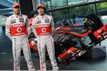 Foto zur News: Jenson Button (McLaren) und Sergio Perez (McLaren)