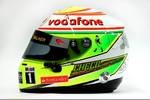 Foto zur News: Helm von Sergio Perez (McLaren)