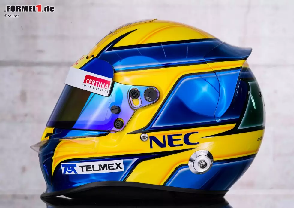 Foto zur News: Helm von Esteban Gutierrez (Sauber)