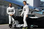 Foto zur News: Lewis Hamilton (Mercedes) und Nico Rosberg (Mercedes)