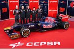 Foto zur News: Jean-Eric Vergne (Toro Rosso), Franz Tost, James Key und Daniel Ricciardo (Toro Rosso)