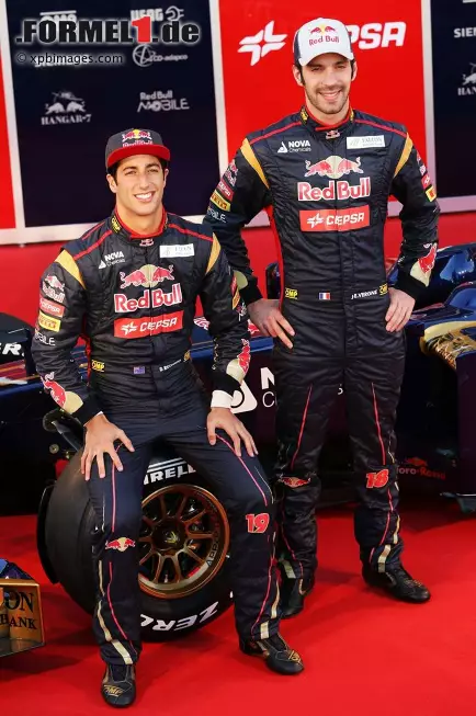 Foto zur News: Jean-Eric Vergne (Toro Rosso) und Daniel Ricciardo (Toro Rosso)