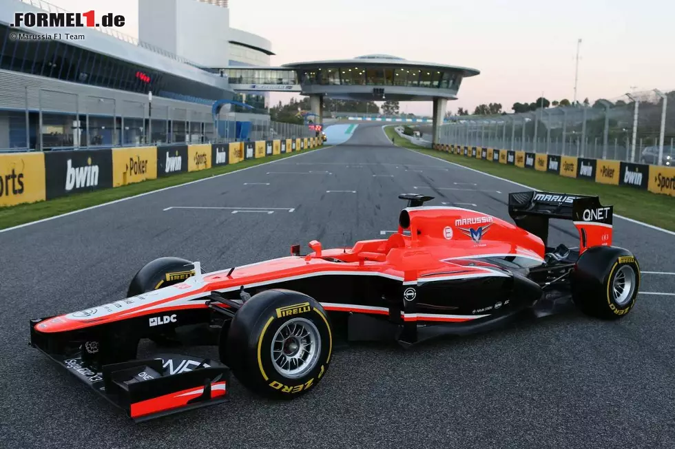 Foto zur News: Präsentation des Marussia-Cosworth MR02