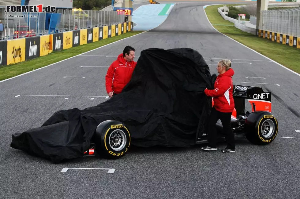 Foto zur News: Präsentation des Marussia-Cosworth MR02