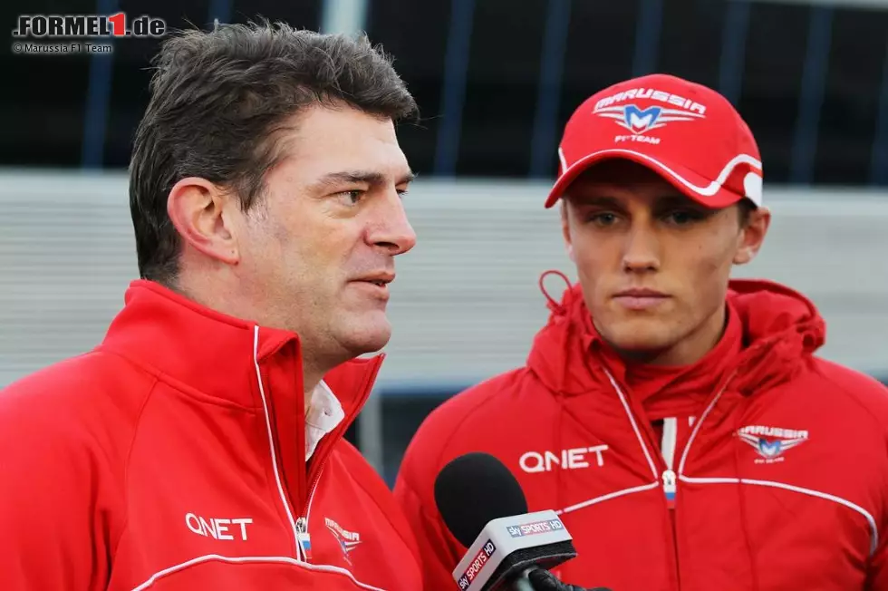 Foto zur News: Graeme Lowdon und Max Chilton (Marussia)