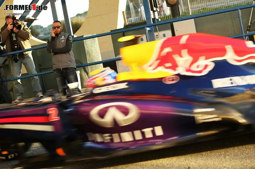 Foto zur News: Lewis Hamilton (Mercedes) und Mark Webber (Red Bull)