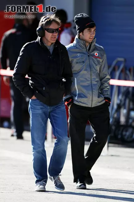 Foto zur News: Sergio Perez (McLaren) und Adrian Fernandez