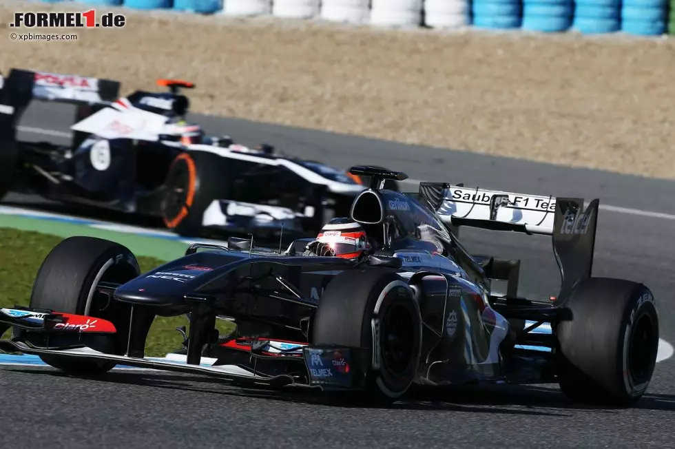 Foto zur News: Nico Hülkenberg (Sauber) und Pastor Maldonado (Williams)