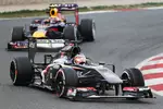 Foto zur News: Nico Hülkenberg (Sauber) und Mark Webber (Red Bull)