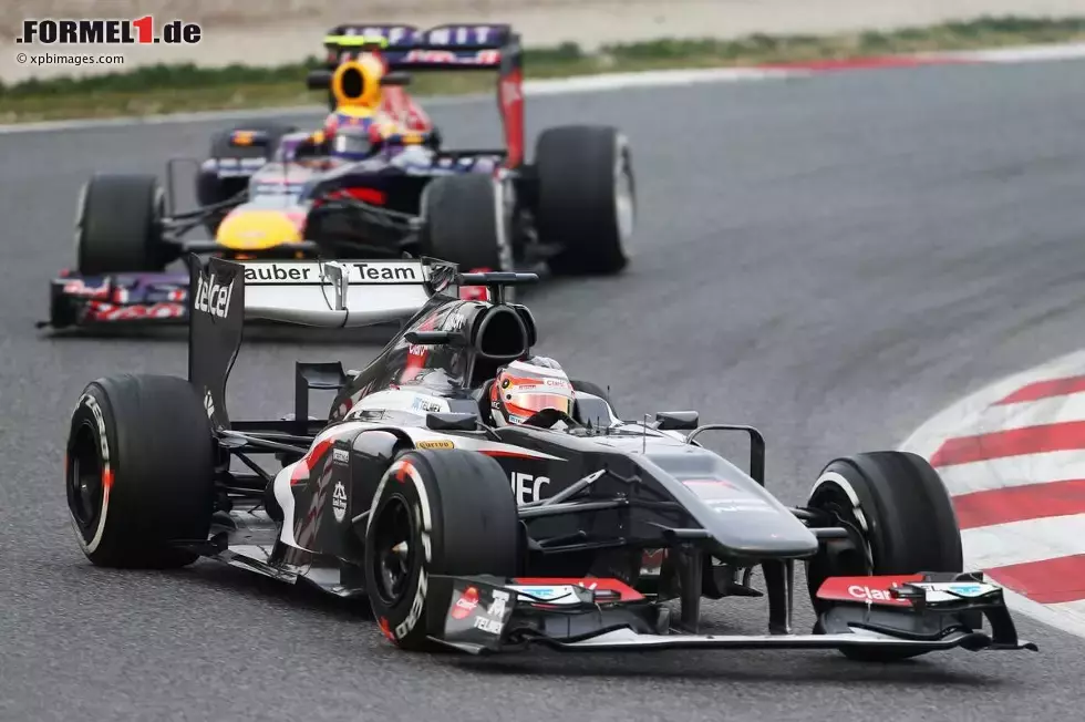 Foto zur News: Nico Hülkenberg (Sauber) und Mark Webber (Red Bull)