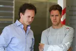 Foto zur News: Sebastian Vettel (Red Bull) und Christian Horner