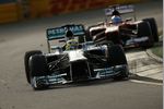 Gallerie: Nico Rosberg (Mercedes) vor Fernando Alonso (Ferrari)