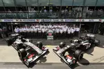 Foto zur News: Das Sauber-Team feiert das 20-jährige Teamjubiläum