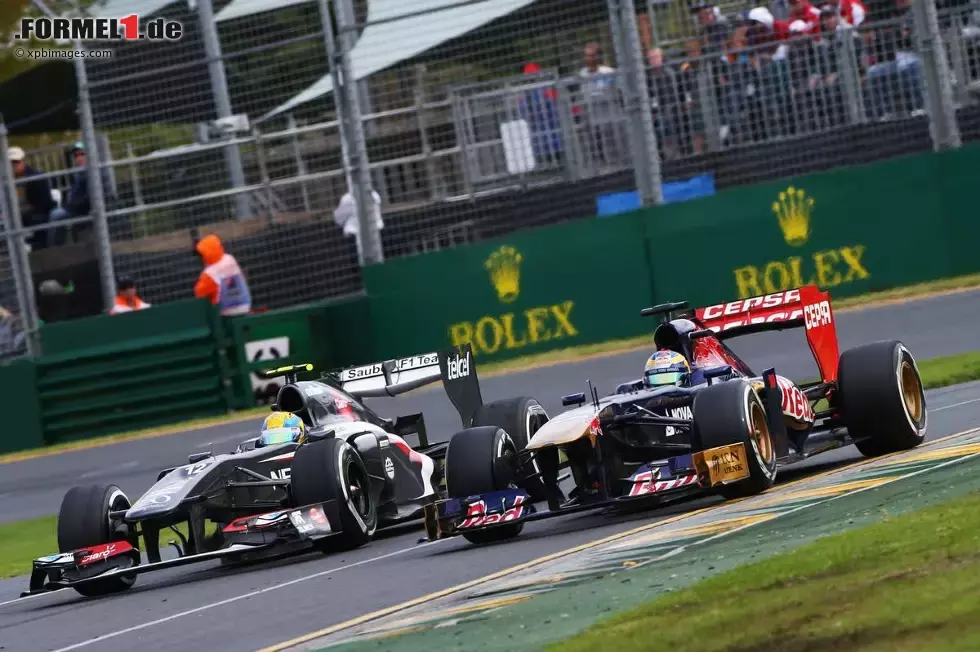 Foto zur News: Esteban Gutierrez (Sauber) und Jean-Eric Vergne (Toro Rosso)