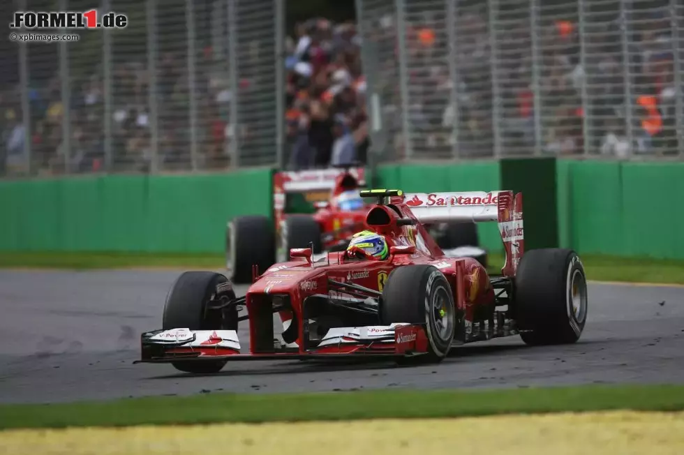 Foto zur News: Felipe Massa (Ferrari) und Fernando Alonso (Ferrari)