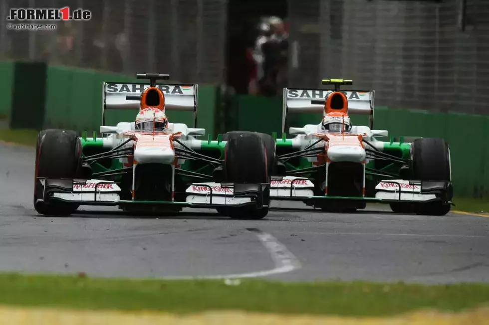 Foto zur News: Paul di Resta (Force India) und Adrian Sutil (Force India)