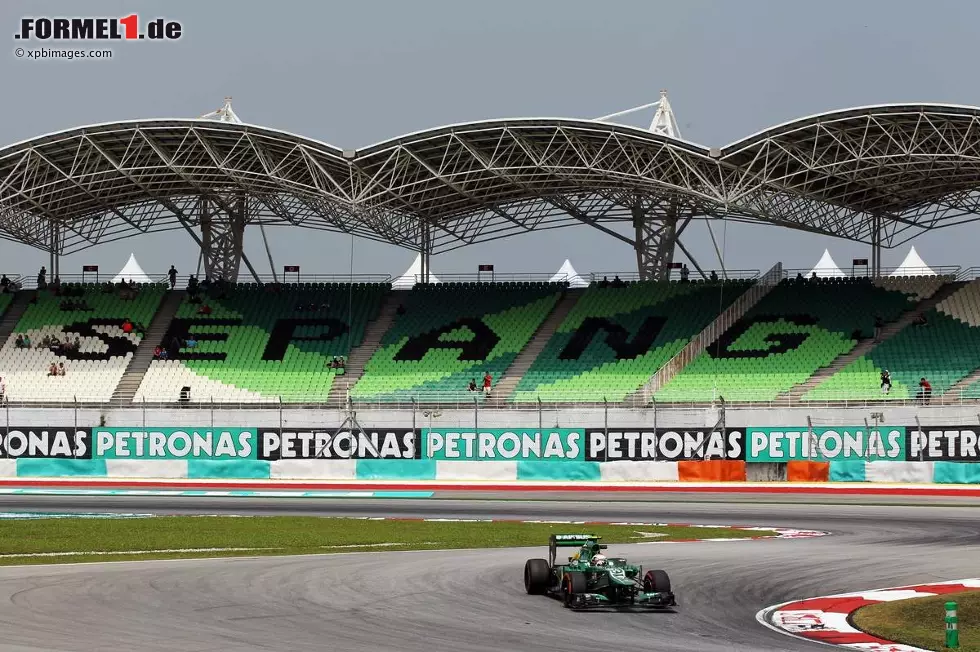 Foto zur News: Giedo van der Garde (Caterham) am Freitagmorgen in Sepang