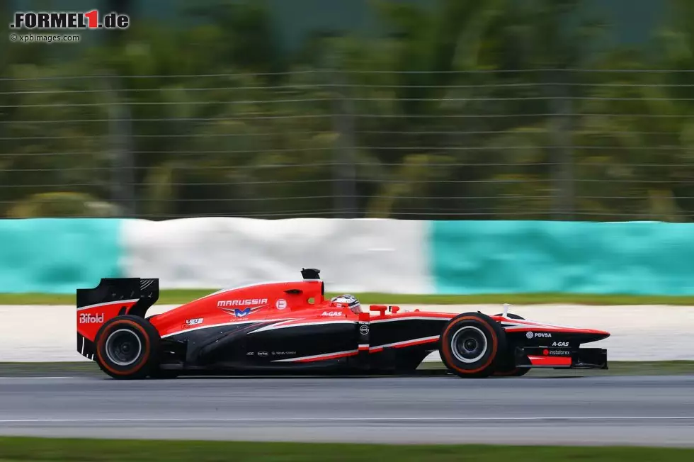 Foto zur News: Jules Bianchi (Marussia) zeigte auch im Qualifying in Sepang eine gute Leistung