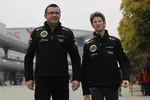 Foto zur News: Romain Grosjean (Lotus) und Eric Boullier