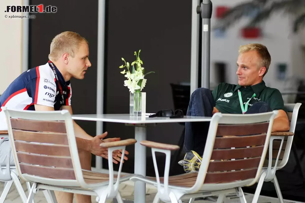 Foto zur News: Finnen unter sich: Valtteri Bottas (Williams) und Heikki Kovalainen