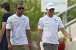 Foto zur News: Lewis Hamilton und Nico Rosberg (Mercedes)