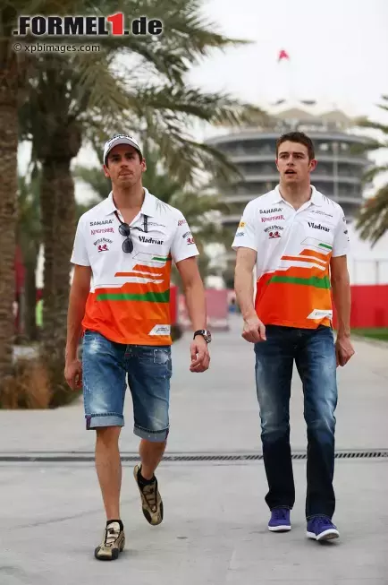 Foto zur News: Adrian Sutil (Force India) und Paul di Resta (Force India)