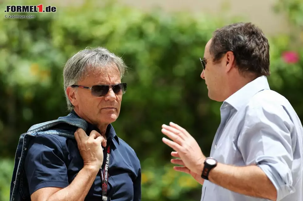 Foto zur News: Marc Surer und Gerhard Berger