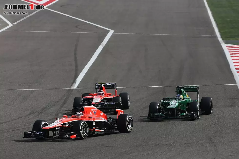 Foto zur News: Jules Bianchi (Marussia), Charles Pic (Caterham) und Max Chilton (Marussia)