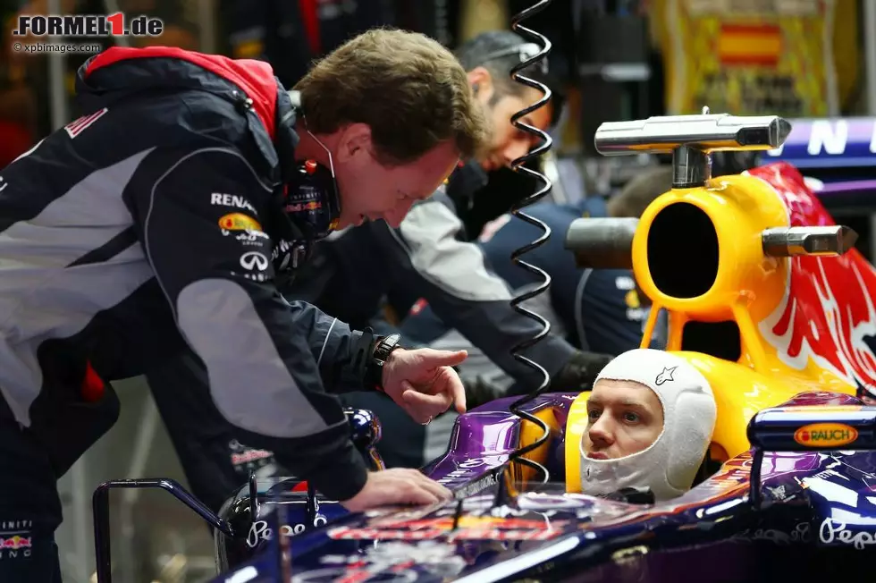 Foto zur News: Christian Horner und Sebastian Vettel (Red Bull)